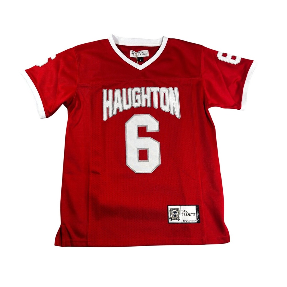 Authentic Classics Dak Prescott Haughton High School Football Jersey Red Youth L